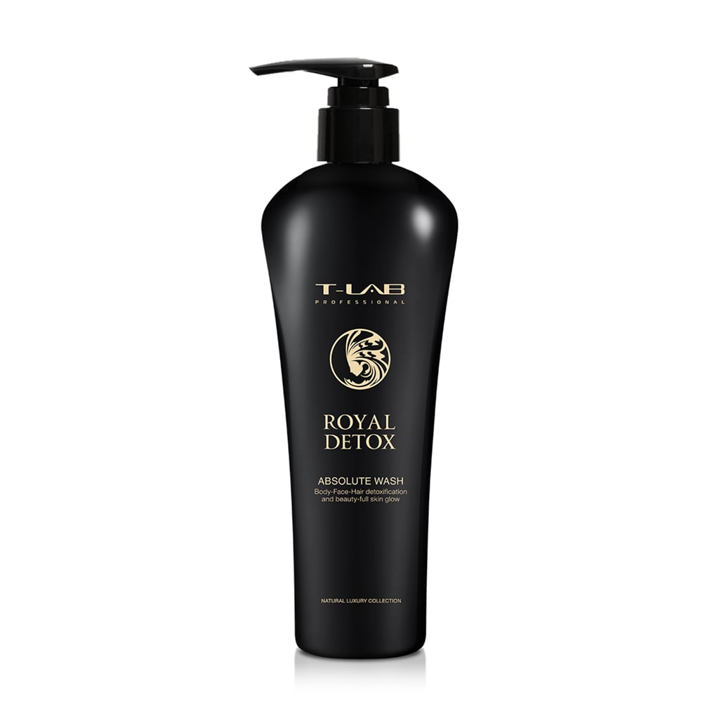 Уцінка! Шампунь-гель T-Lab Professional Royal Detox Absolute Wash для абсолютної детоксикації волосся, 300 мл